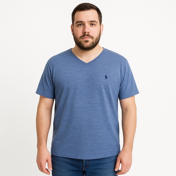 Polo Ralph Lauren Other - Polo Ralph Lauren Men’s Blue Classic-Fit V-Neck Tee‎ Size XXL